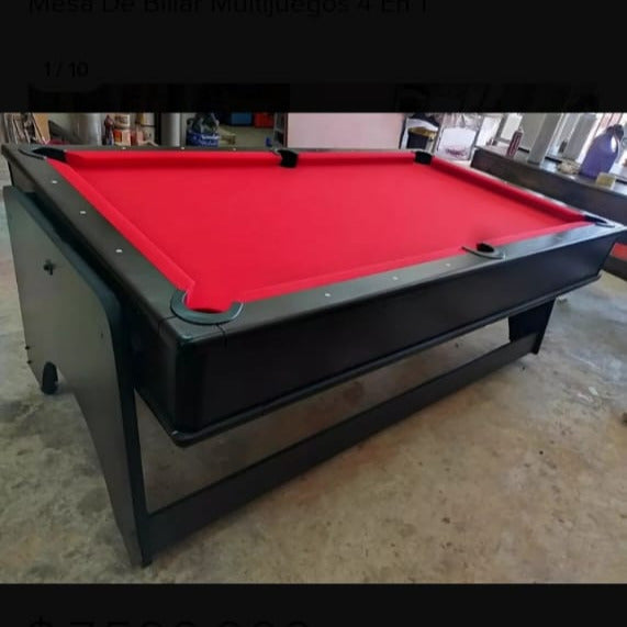 Mesa Multijuegos 4 en 1 - Billar Pool - Ping pong - Air Hockey - Comedor Formica