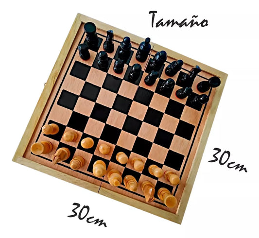 Juego de Ajedrez Profesional No 2 Madera artesanal 25x25cm