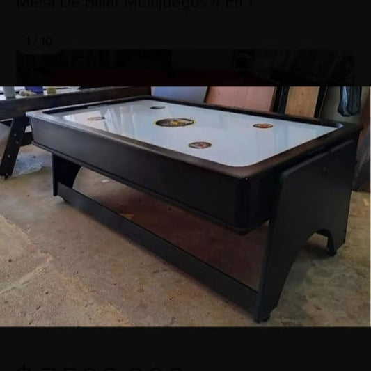 Mesa Multijuegos 4 en 1 - Billar Pool - Ping pong - Air Hockey - Comedor Formica
