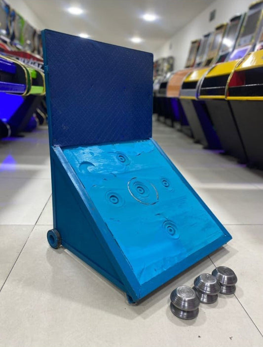 Cancha de Tejo Portátil en Acero | Juego Tradicional Colombiano | Incluye Tejos