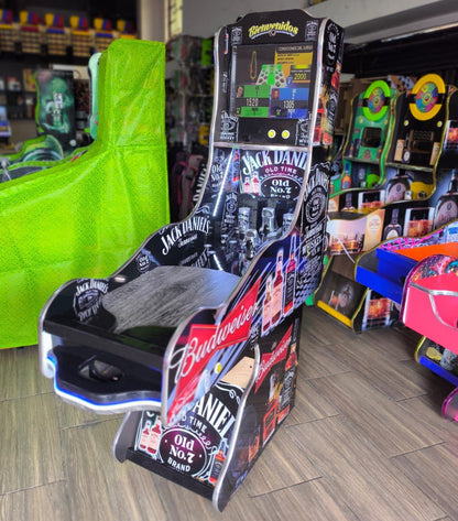 Juego de Bolirana Smart Grande - 7 Juegos Pantalla 19 Pulgadas 16 Jugadores 12 Esferas Diseño Jack Daniel´s
