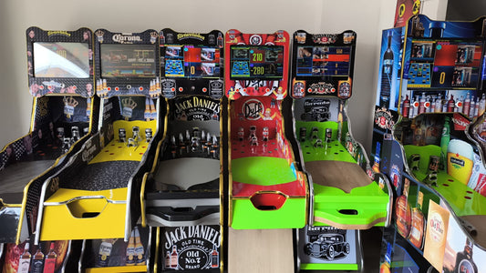 Juego de Bolirana Smart Grande - 7 Juegos Pantalla 19 Pulgadas 16 Jugadores 12 Esferas Diseño Cerveza Corona Extra