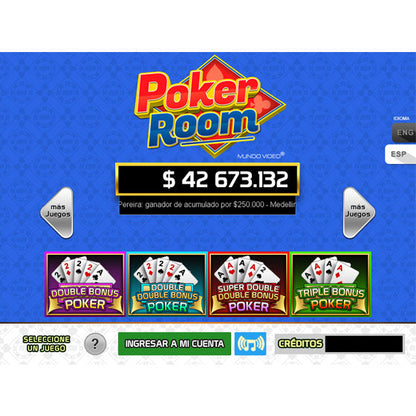 Maquina PokerRoom 9 Juegos Triunfadores